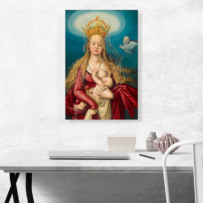 Virgin As Queen Of Heaven With Christ Child In Her Arms