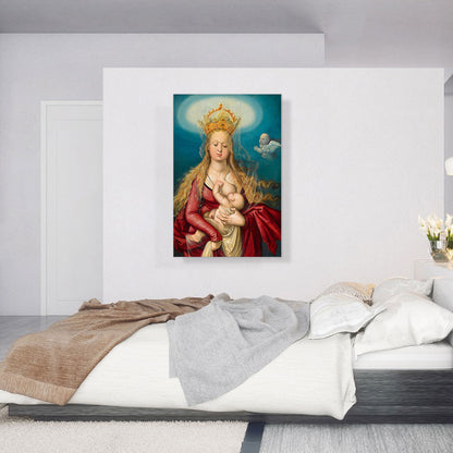 Virgin As Queen Of Heaven With Christ Child In Her Arms