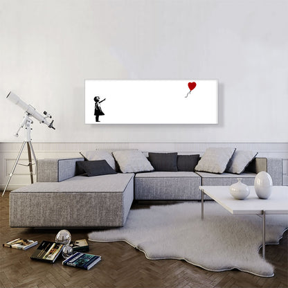 Girl with Balloon Panoramic