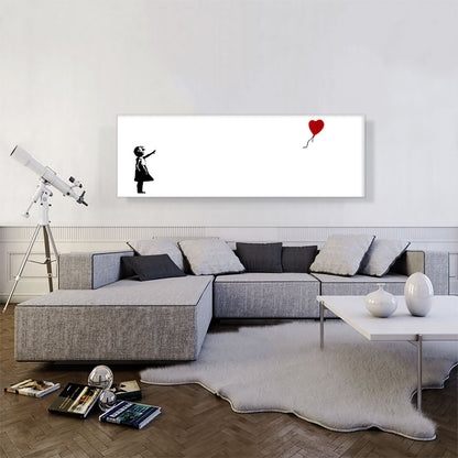 Girl with Balloon Panoramic