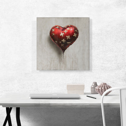 Bandaged Balloon Heart