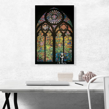 Graffiti Stained Glass