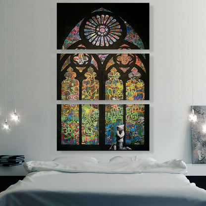 Graffiti Stained Glass
