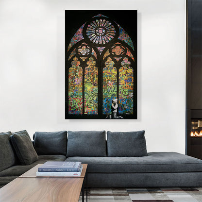 Graffiti Stained Glass