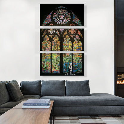 Graffiti Stained Glass