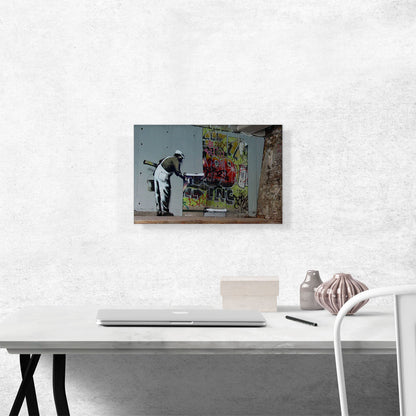 Graffiti Wallpaper Hanging