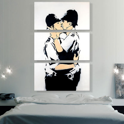 Gay Cops Kissing