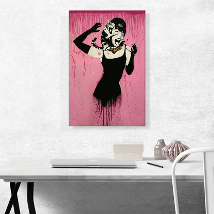 Audrey Hepburn Attacked By Cat
