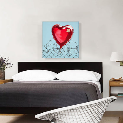 Love Hurts: Barbed Wire Heart Ballon
