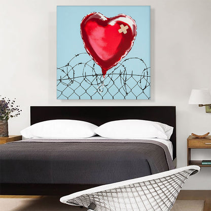 Love Hurts: Barbed Wire Heart Ballon