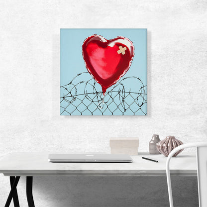 Love Hurts: Barbed Wire Heart Ballon