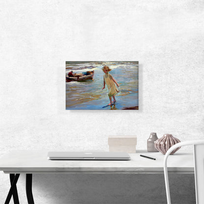Girl on The Beach 1910