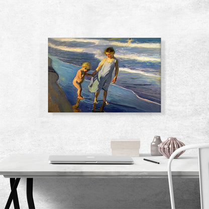 Valencia - Two Children on a Beach