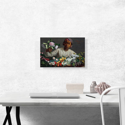 Young Woman With Peonies