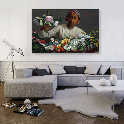 Young Woman With Peonies