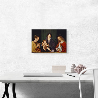 The Virgin And Child Between Two Saints