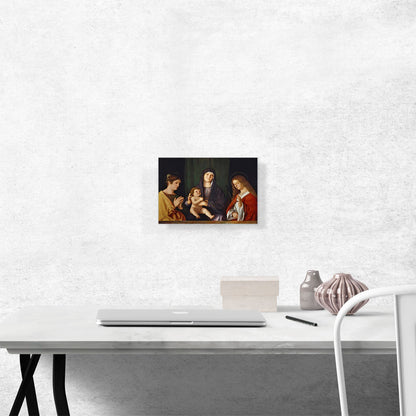 The Virgin And Child Between Two Saints