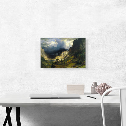A Storm Rocky Mountains Mt. Rosalie 1866