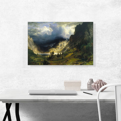 A Storm Rocky Mountains Mt. Rosalie 1866