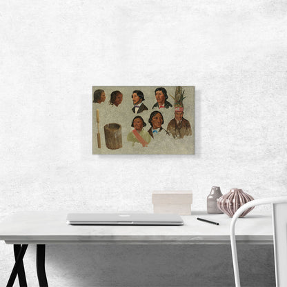 Seven Indian Portraits And One Primitive Utensil