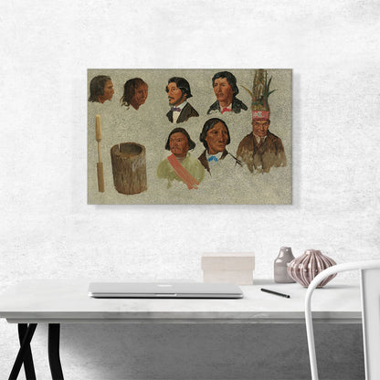 Seven Indian Portraits And One Primitive Utensil