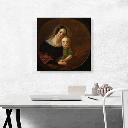 Mrs. George Caleb Bingham And Son Newton