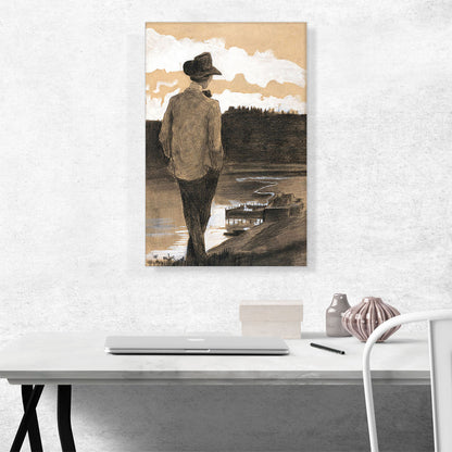 Young Man On a Riverbank 1902