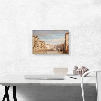 Grand Canal Venice Looking Toward Rialto 1826