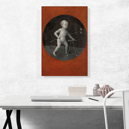 Child with Pinwheel and Toddler's Chair 1500