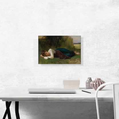 Rest Young Girl Lying Down 1880