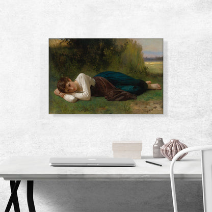 Rest Young Girl Lying Down 1880
