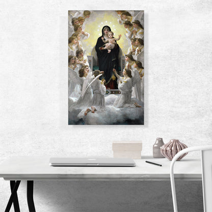 Virgin With Angels Mary And Child Jesus
