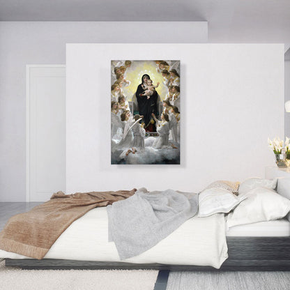 Virgin With Angels Mary And Child Jesus