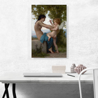 Young Girl Defending Herself Against Eros 1880