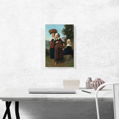 Young Girls of Fouesnant Returning From Market 1869