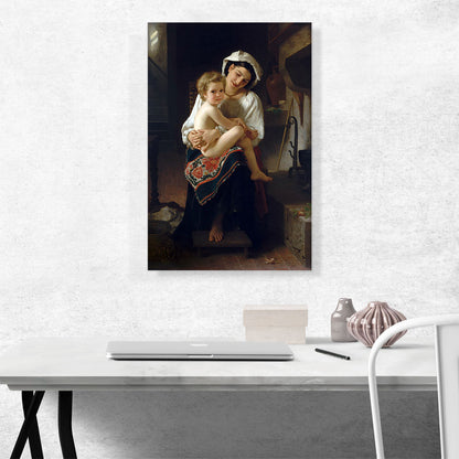 Young Mother Gazing at Her Child 1871