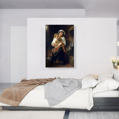 Young Mother Gazing at Her Child 1871
