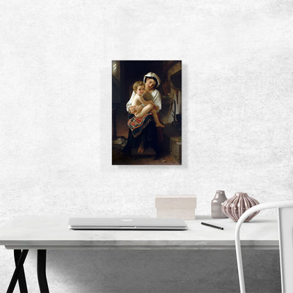 Young Mother Gazing at Her Child 1871