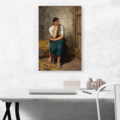 Peasant Girl Resting 1873