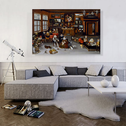 Archdukes Albert Isabella Visiting Collection Of Pieter Roose 1621
