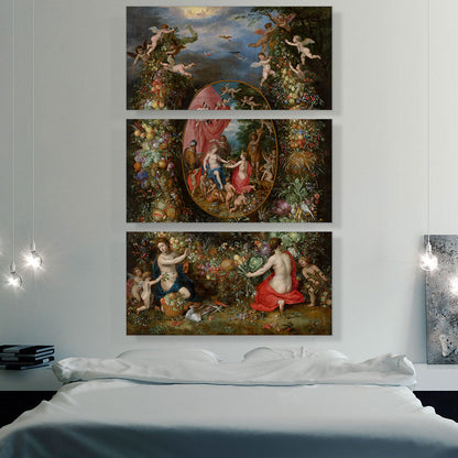 Cybele Receiving Gifts From Personifications Of The Four Seasons
