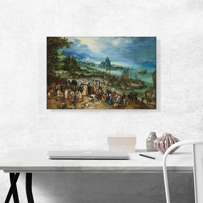 Harbour Scene With Christ Preaching 1598