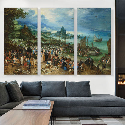 Harbour Scene With Christ Preaching 1598