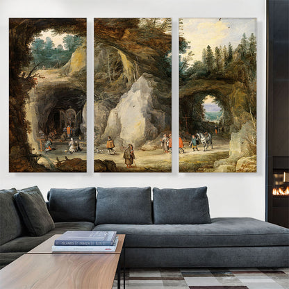 A Hermit Before a Grotto With Joos De Momper II