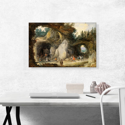 A Hermit Before a Grotto With Joos De Momper II
