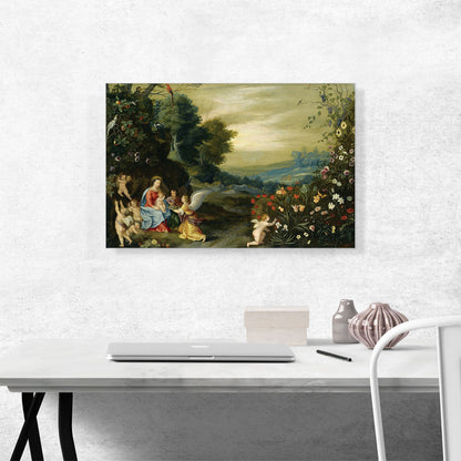 An Extensive Landscape With The Rest On The Flight To Egypt