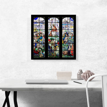 Sermon On Mount Windows Herzogenbuchsee Church 1911