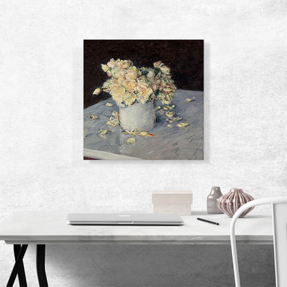 Yellow Roses In a Vase 1882