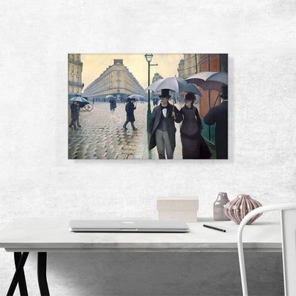 Paris Street Rainy Weather 1877