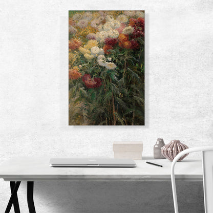 Clump Of Chrysanthemums Garden Petit Gennevilliers 1893